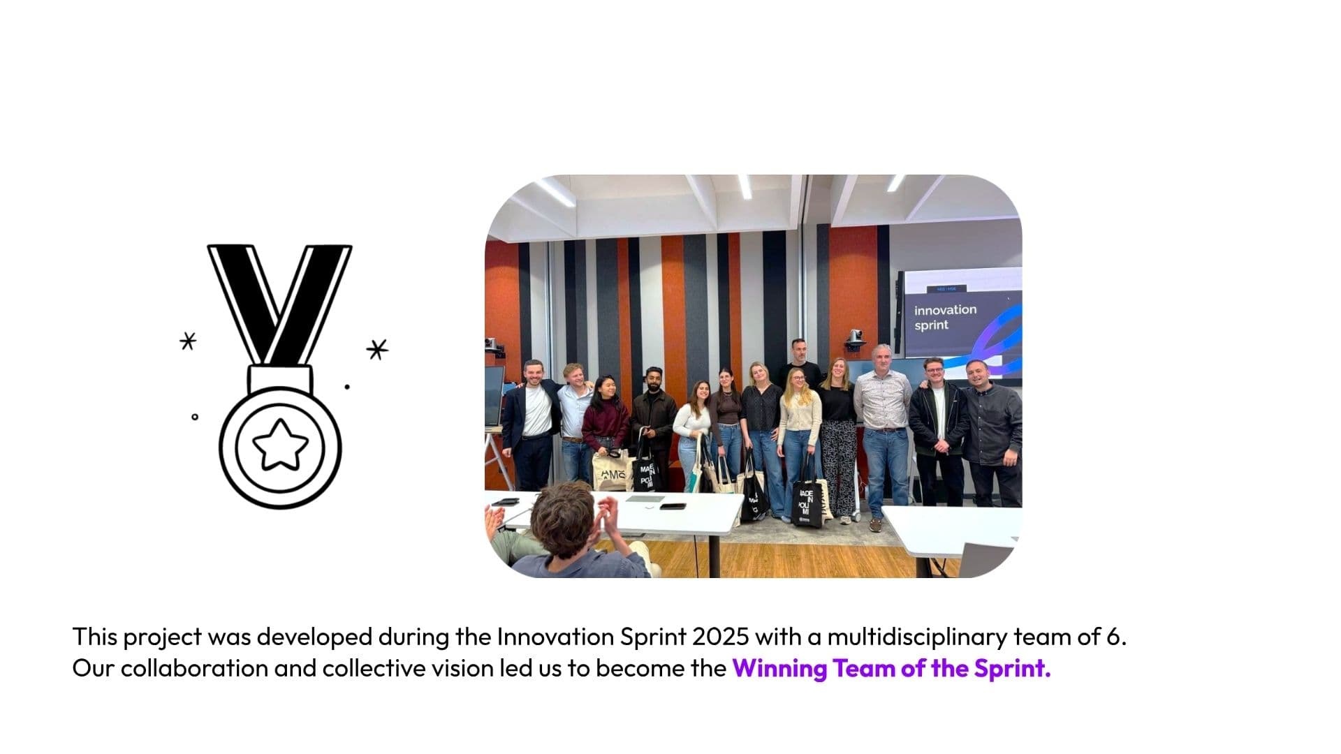 Winning team of the Innovation Sprint 2025 — AMS × POLI.DESIGN