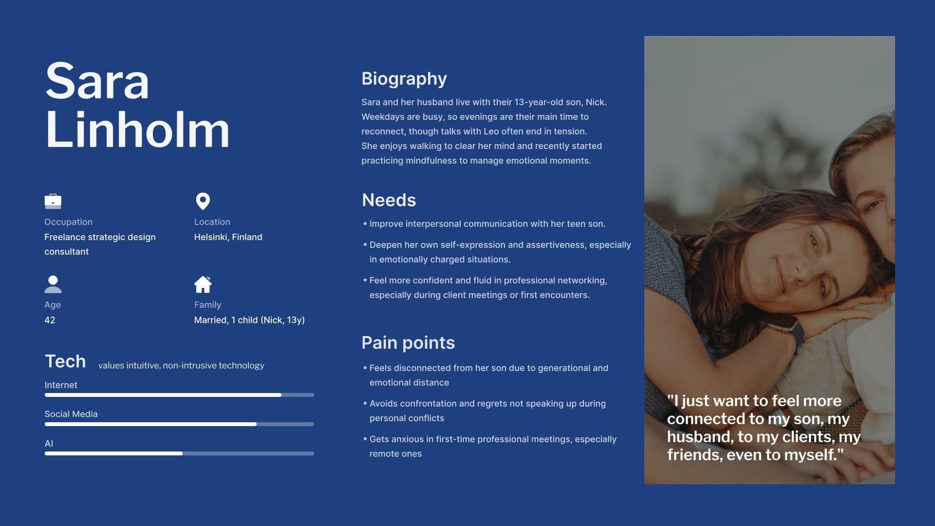 Sara Linholm — Emotional Translator scenario