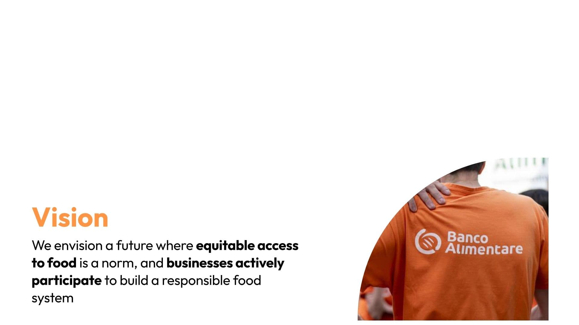 Banco Alimentare — extending the mission into the corporate world